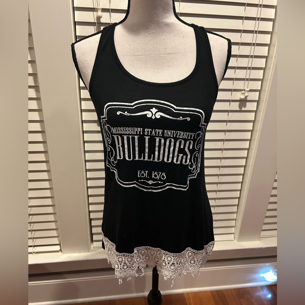 Game day Couture Women's Black Mississippi State University Bulldogs Tank Top